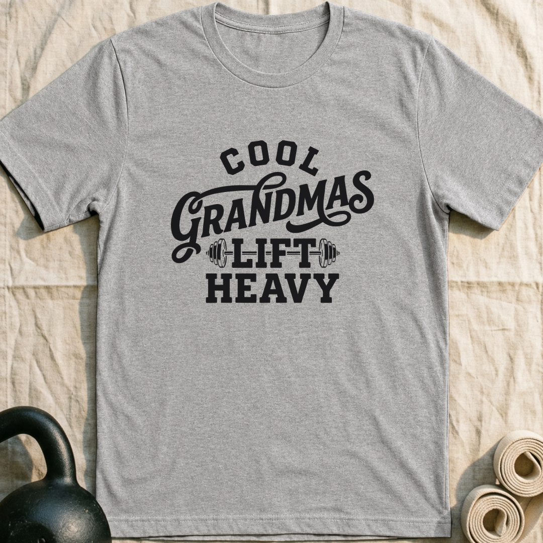 Cool Grandmas Lift Heavy T-Shirt — Athletic Heather