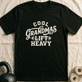 Cool Grandmas Lift Heavy T-Shirt — Black