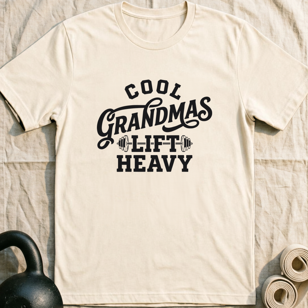 Cool Grandmas Lift Heavy T-Shirt — Natural