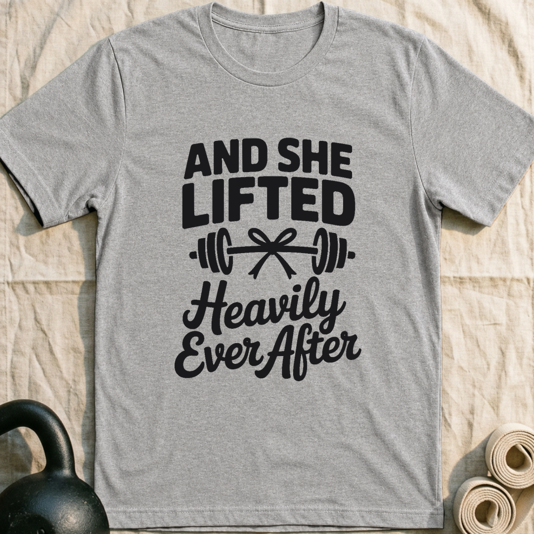 Lifted Heavily Ever After T-Shirt — Athletic Heather