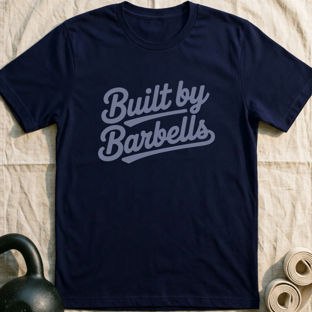 Built By Barbells T-Shirt — Navy