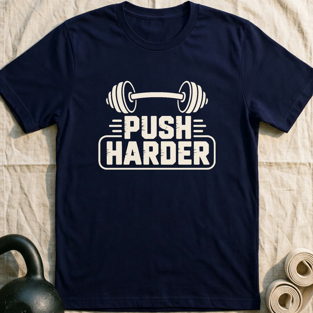 Push Harder T-Shirt — Navy