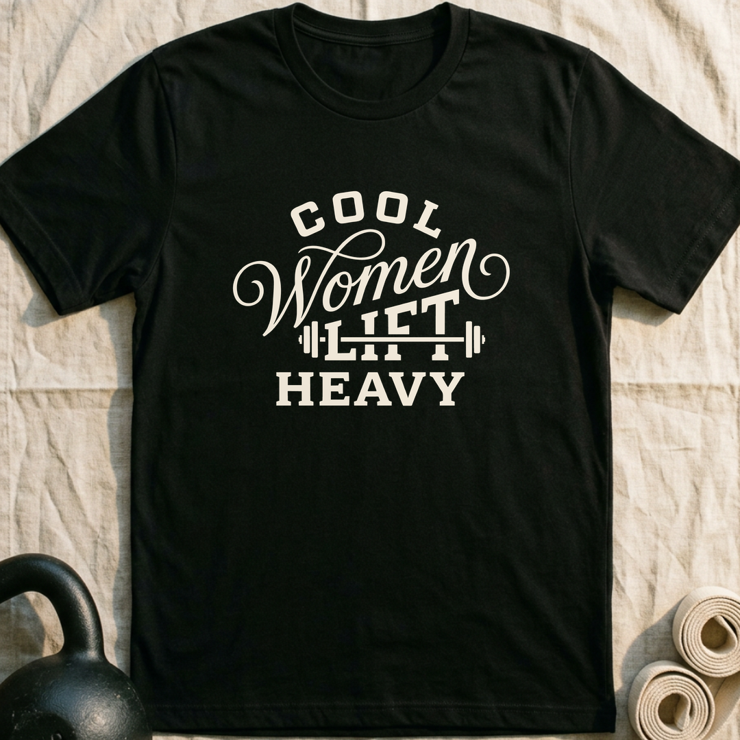 Cool Women Lift Heavy T-Shirt — Black