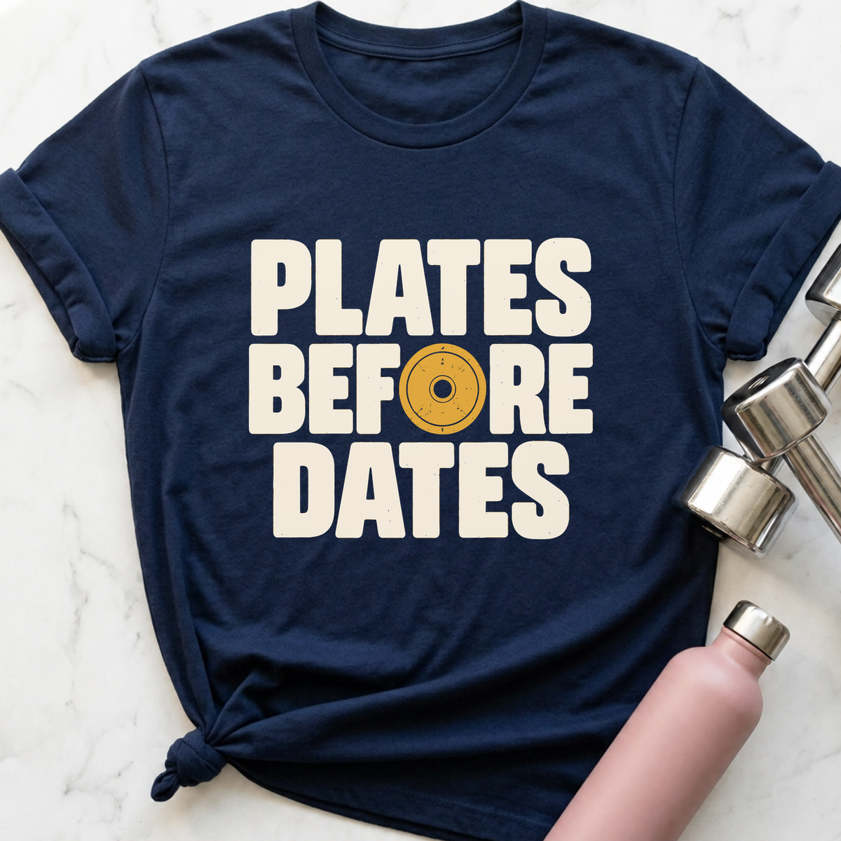 Plates Before Dates T-Shirt — Navy