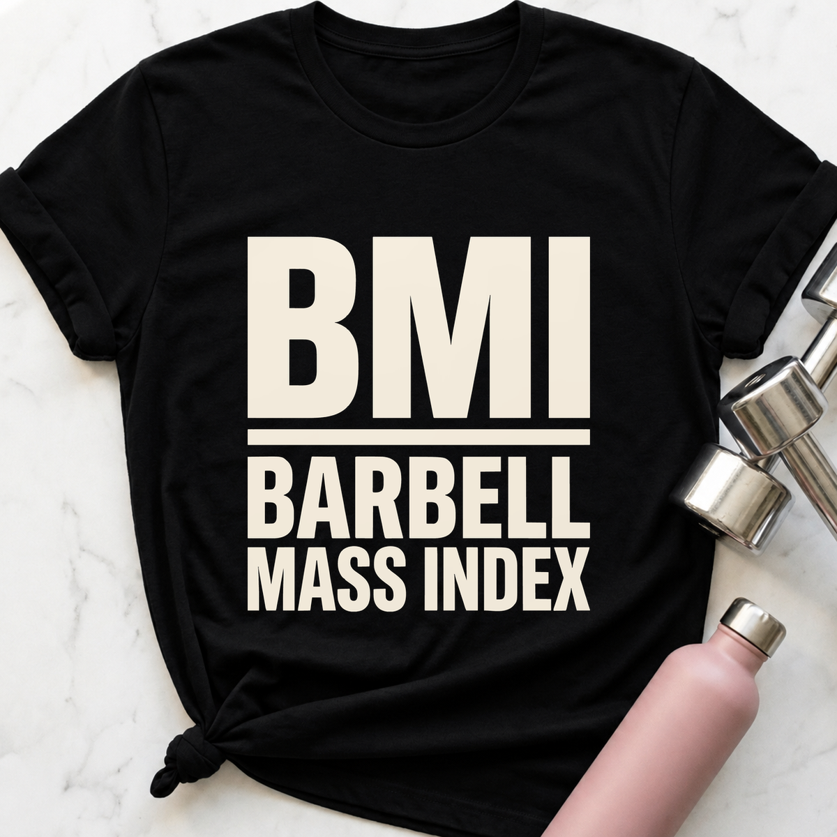 BMI Barbell Mass Index T-Shirt — Black