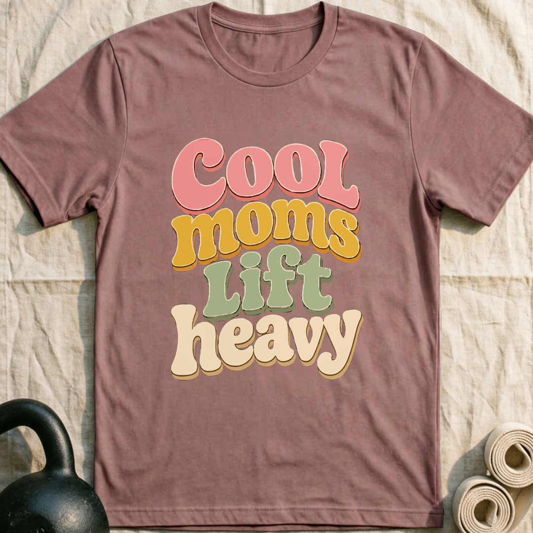 Cool Moms Lift Heavy T-Shirt — Mauve