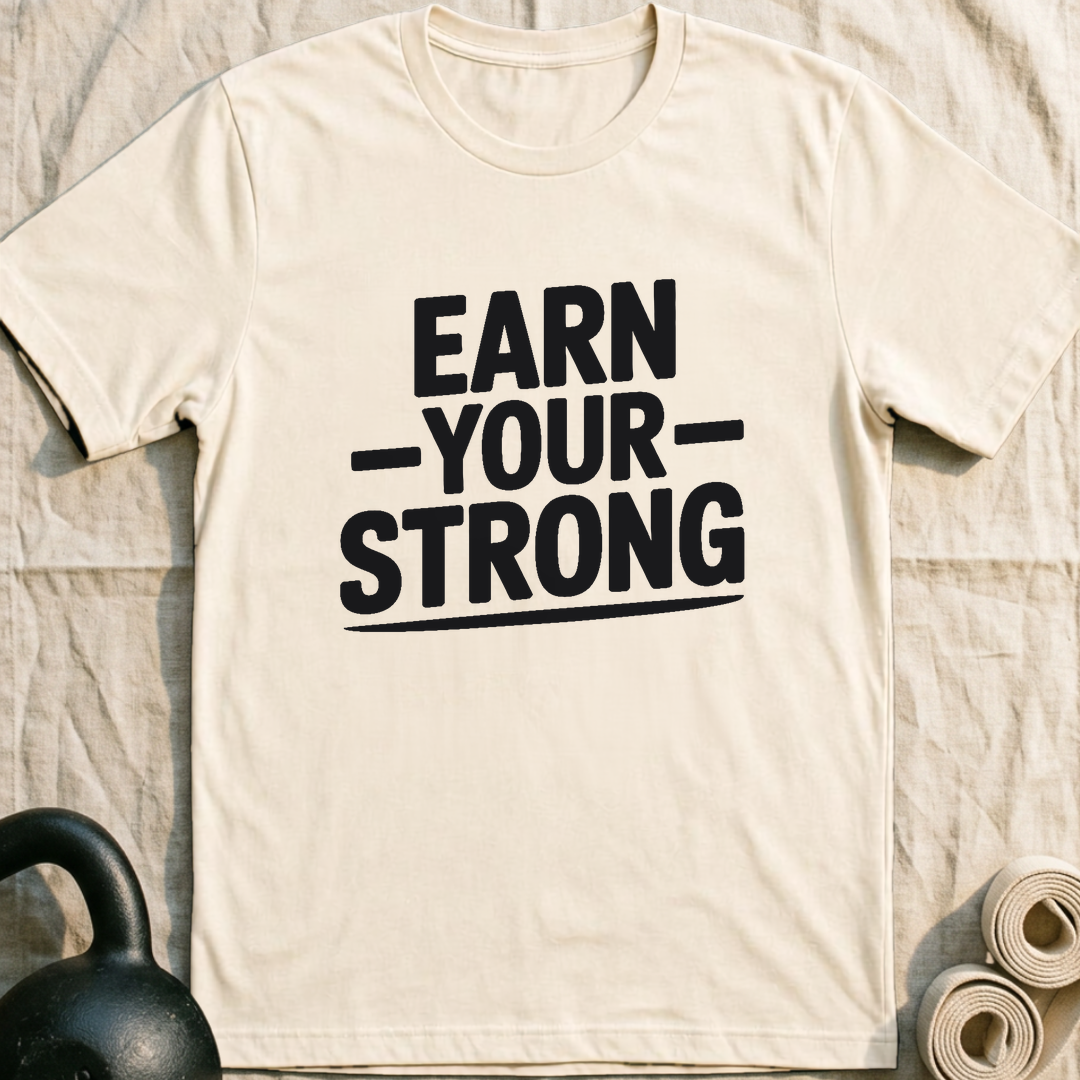 Earn Your Strong T-Shirt — Natural