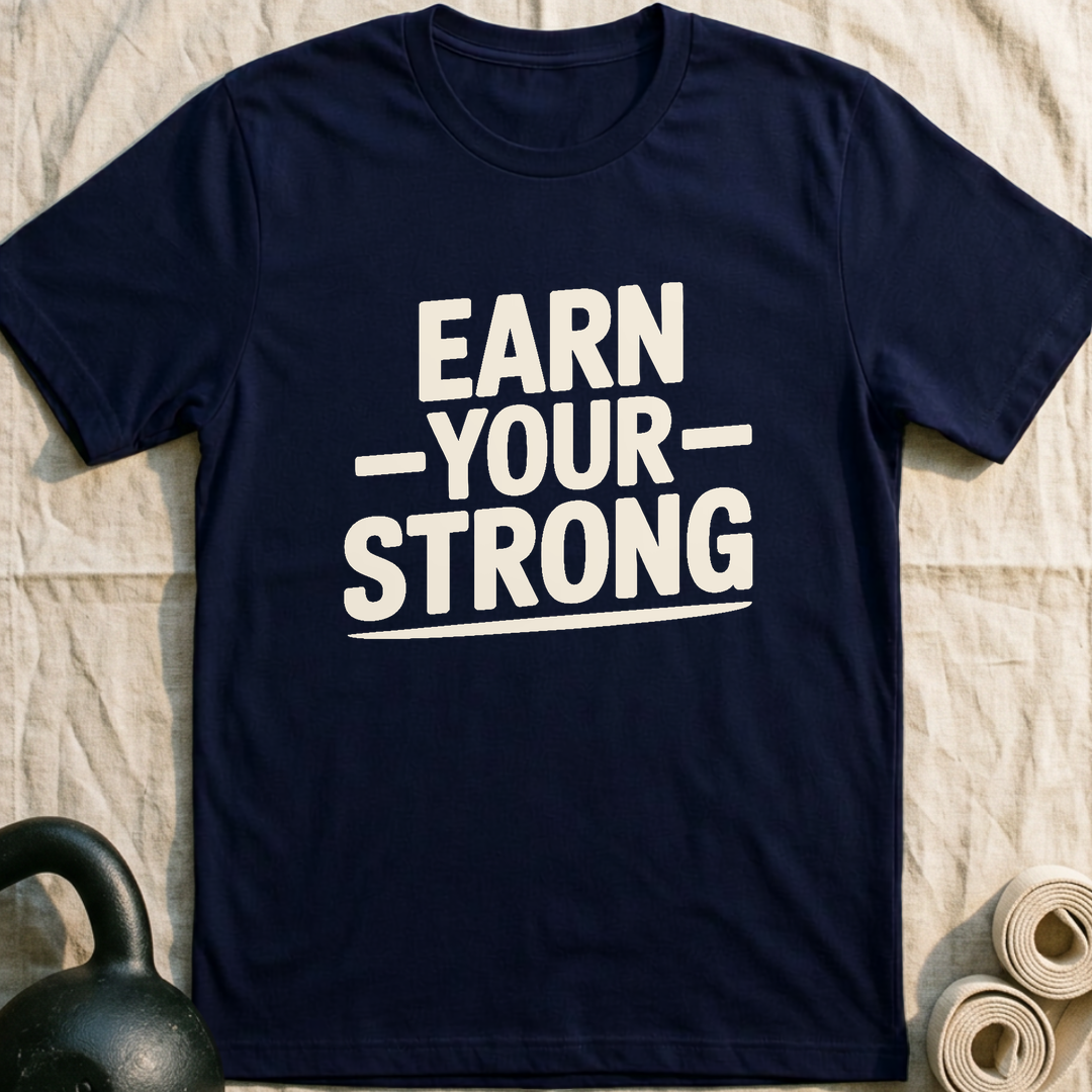 Earn Your Strong T-Shirt — Navy