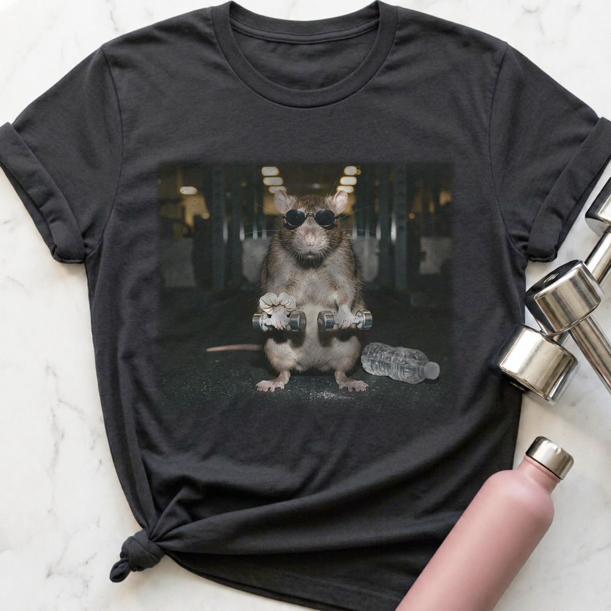 Gym Rat T-Shirt — Dark Grey Heather