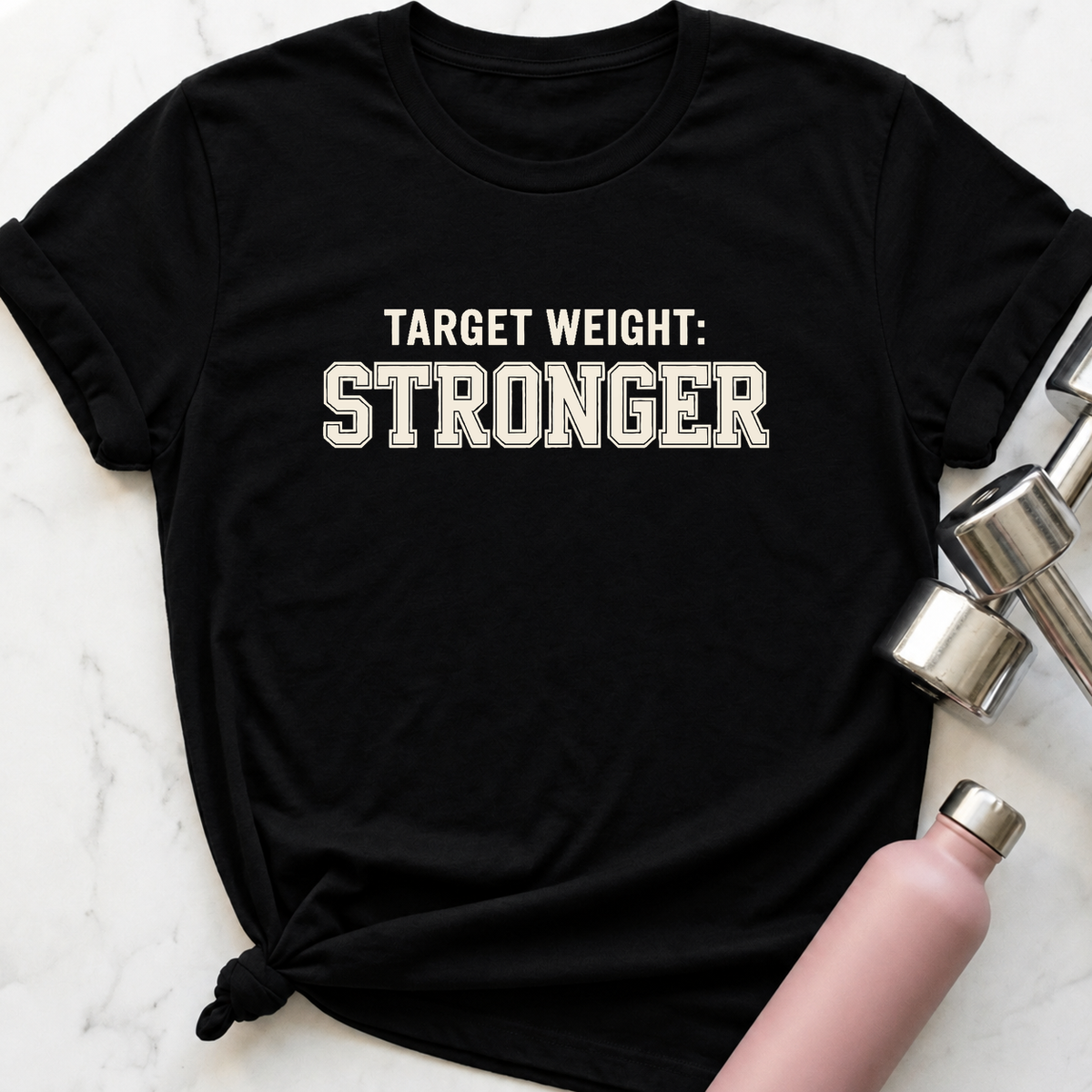 Target Weight Stronger T-Shirt — Black