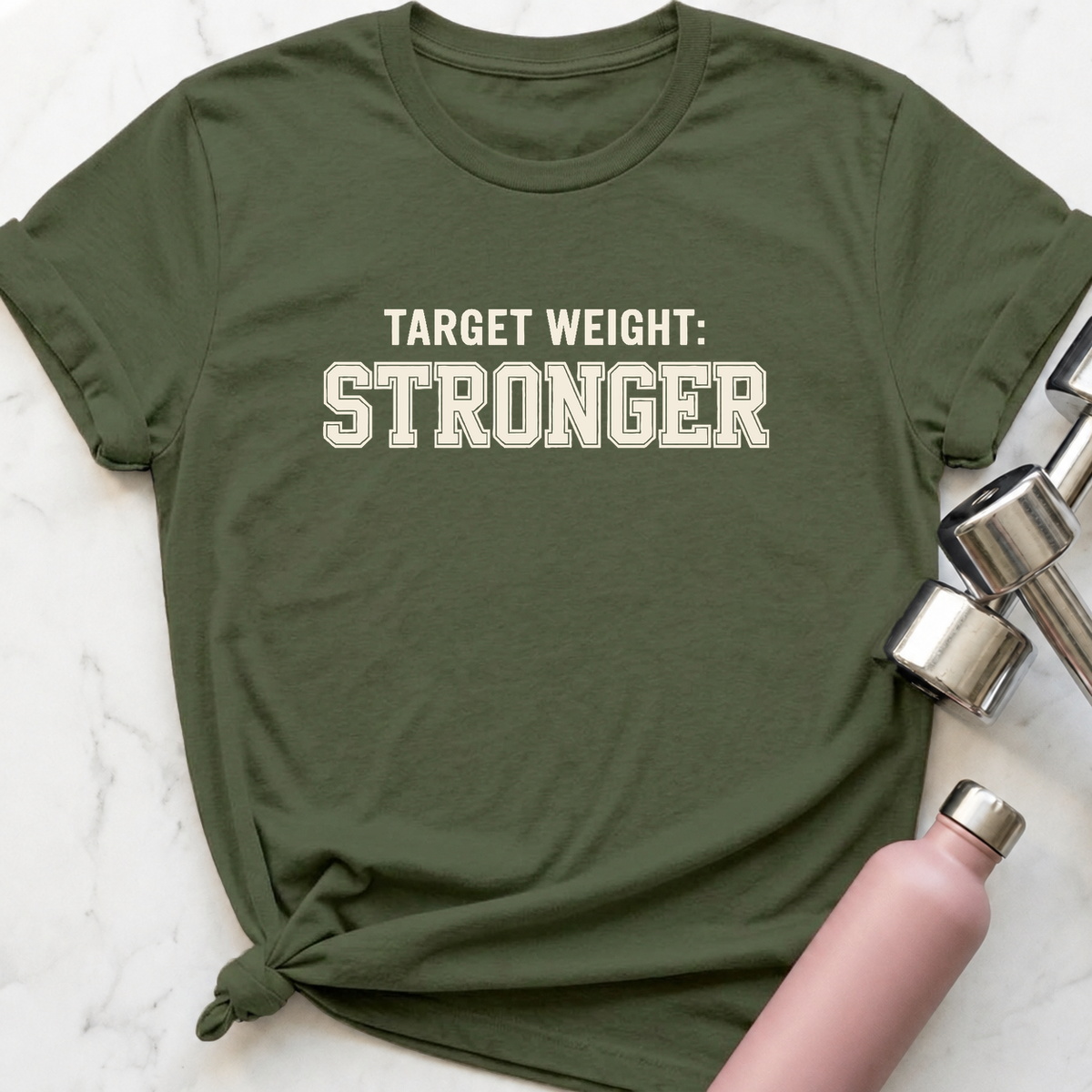 Target Weight Stronger T-Shirt — Military Green