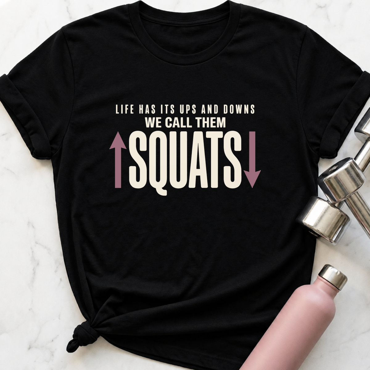 We Call Them Squats Arrows T-Shirt — Black