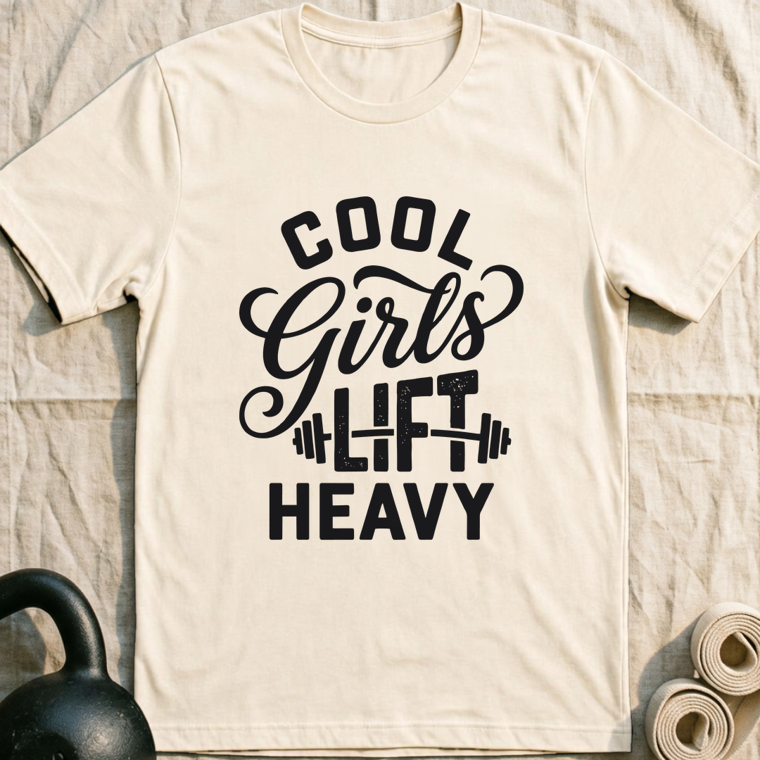 Cool Girls Lift Heavy T-Shirt — Natural
