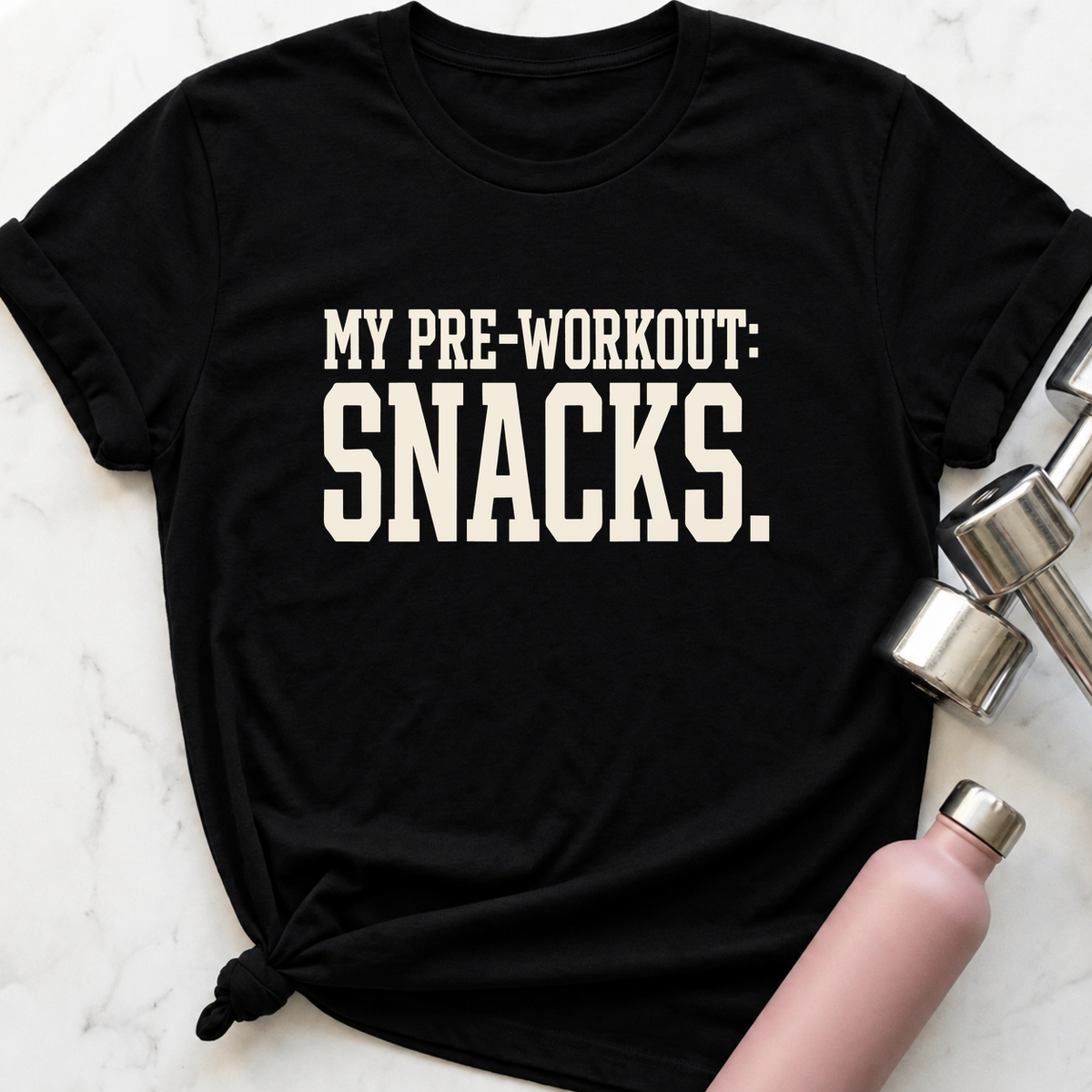 My Pre-Workout Snacks T-Shirt — Black