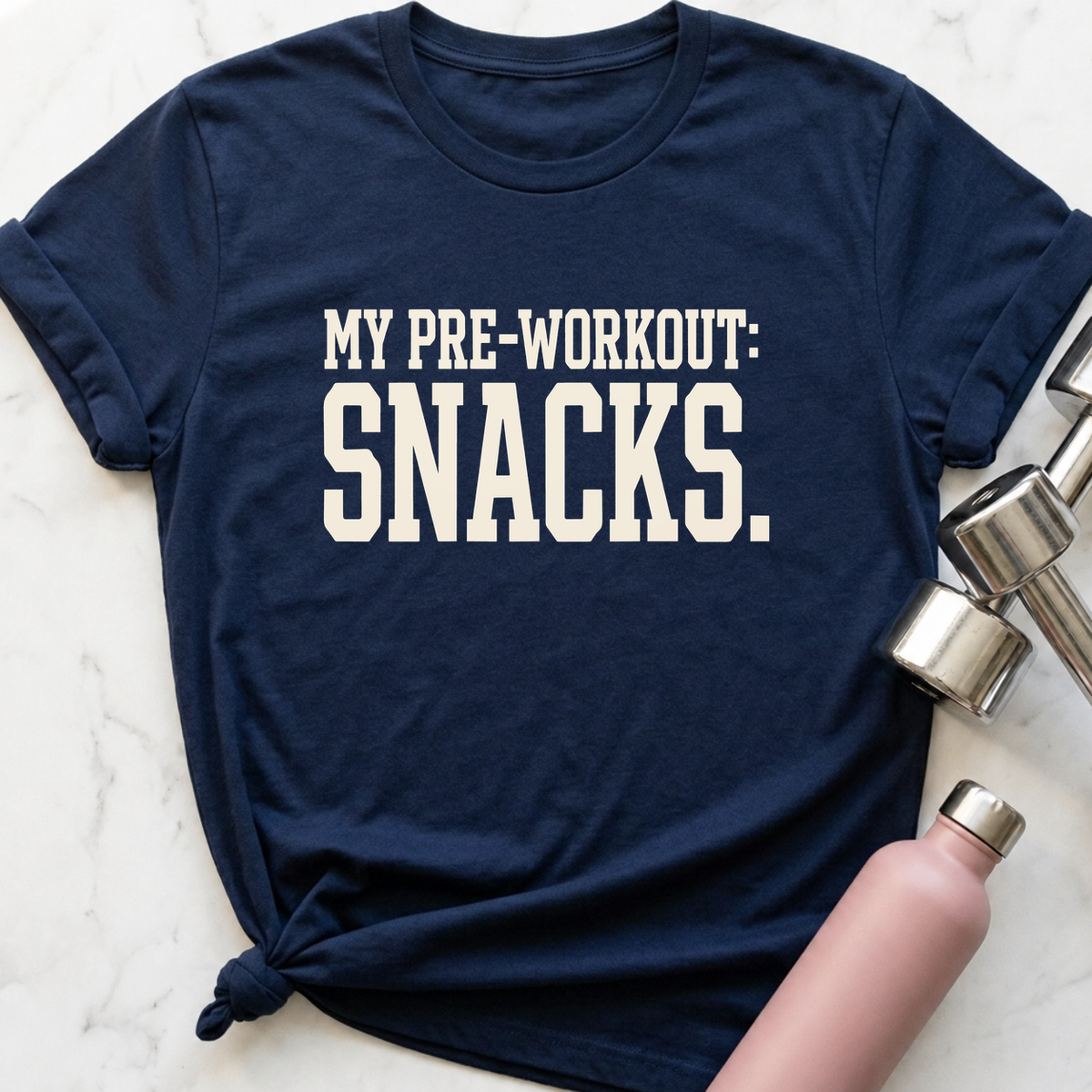 My Pre-Workout Snacks T-Shirt — Navy