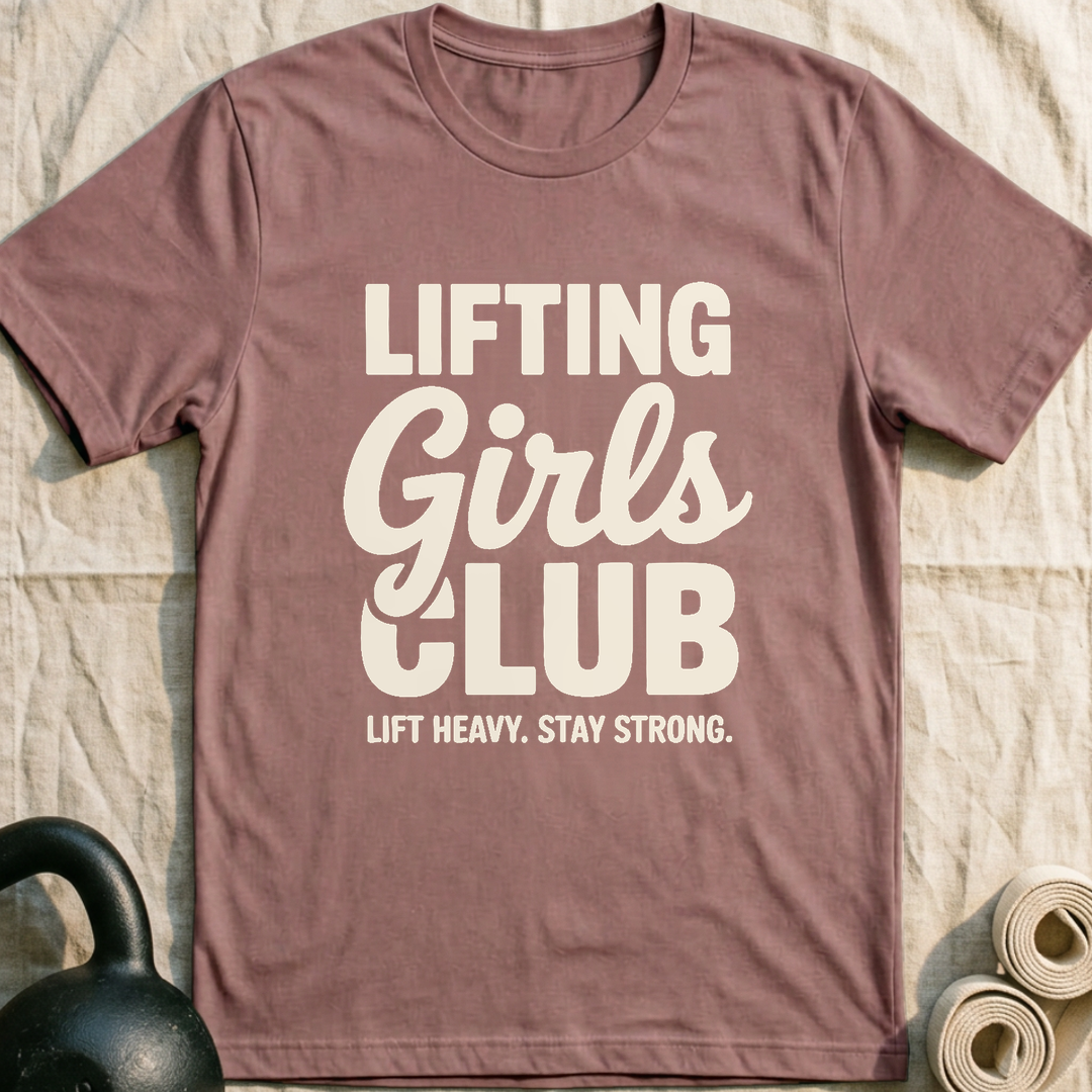 Lifting Girls Club Bold T-Shirt — Mauve