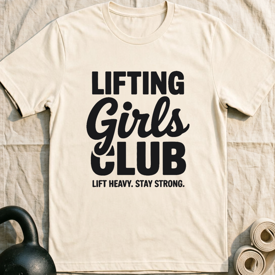 Lifting Girls Club Bold T-Shirt — Natural