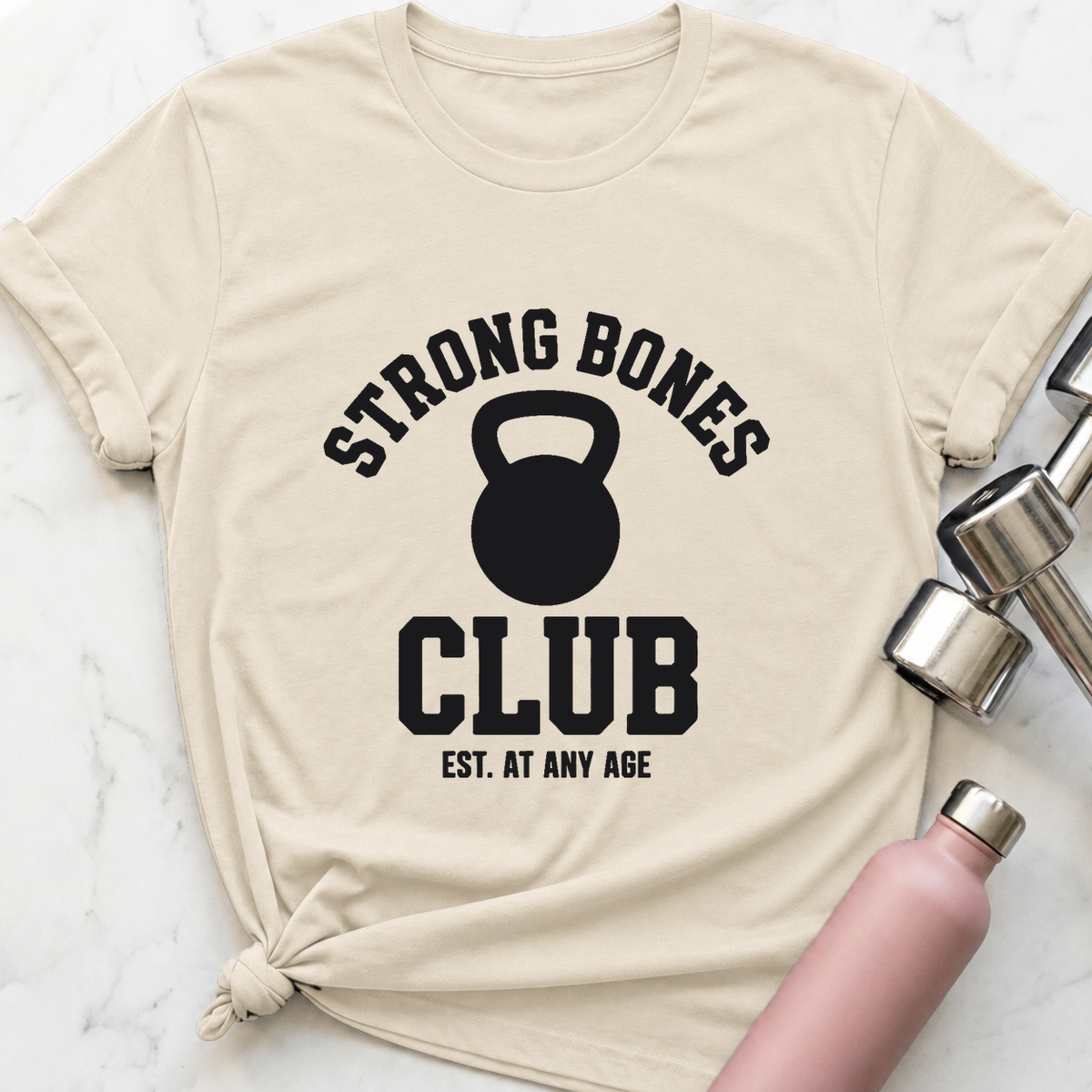 Strong Bones Club T-Shirt — Natural