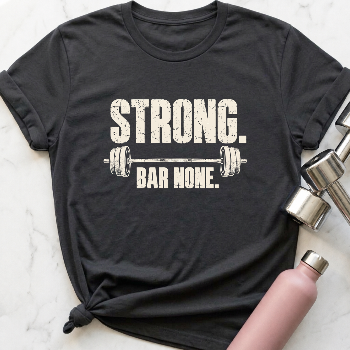 Strong Bar None T-Shirt — Dark Grey Heather