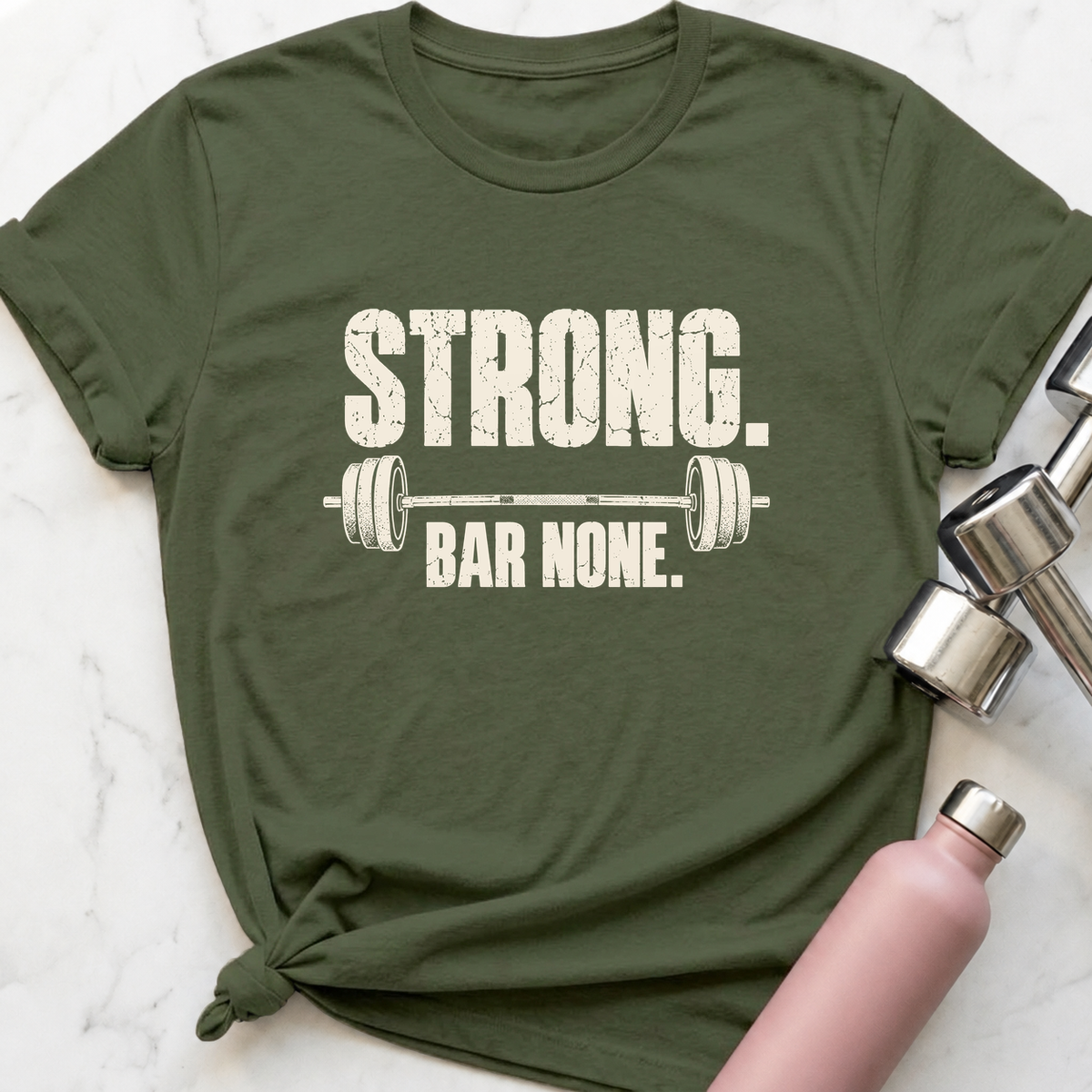 Strong Bar None T-Shirt — Military Green