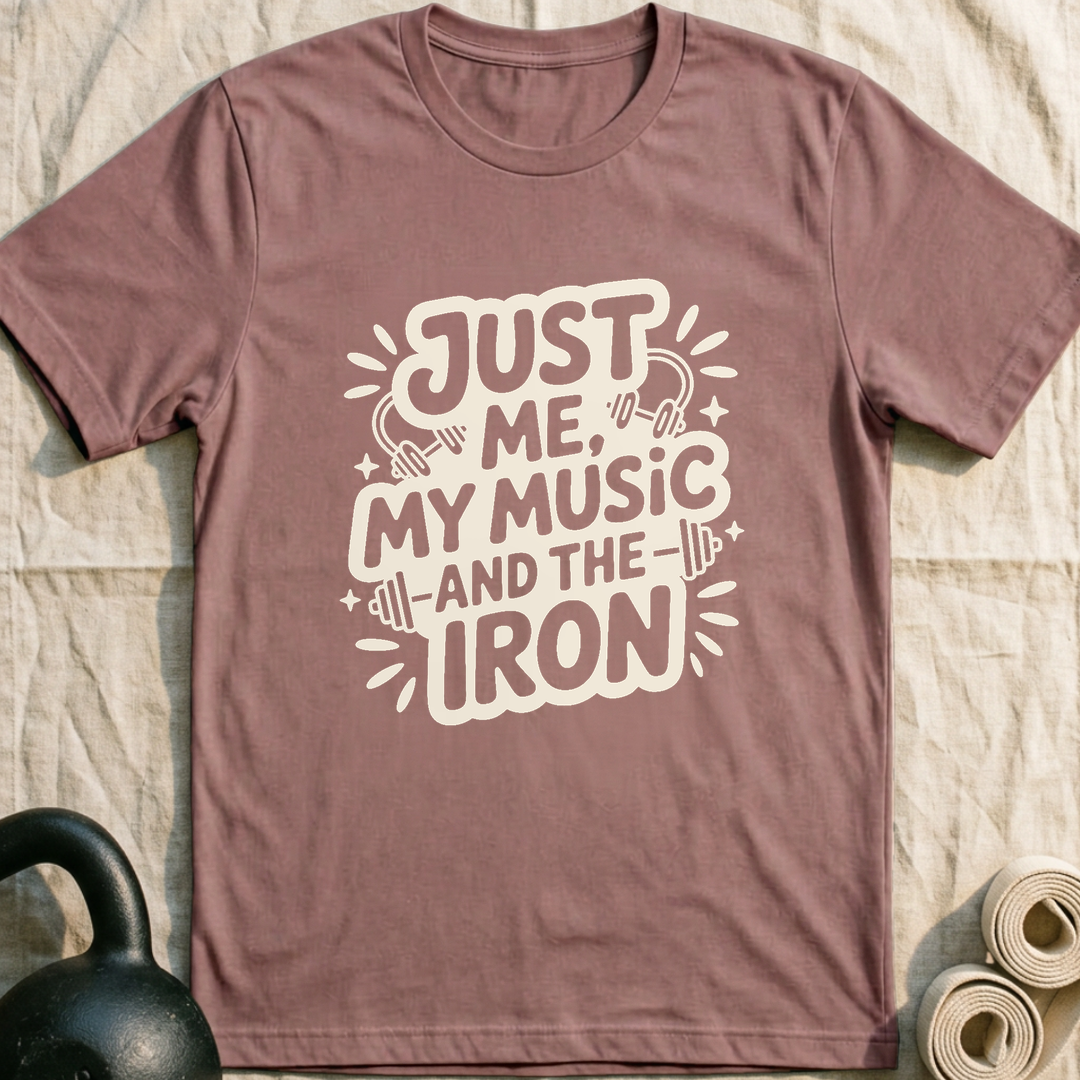 My Music And The Iron T-Shirt — Mauve