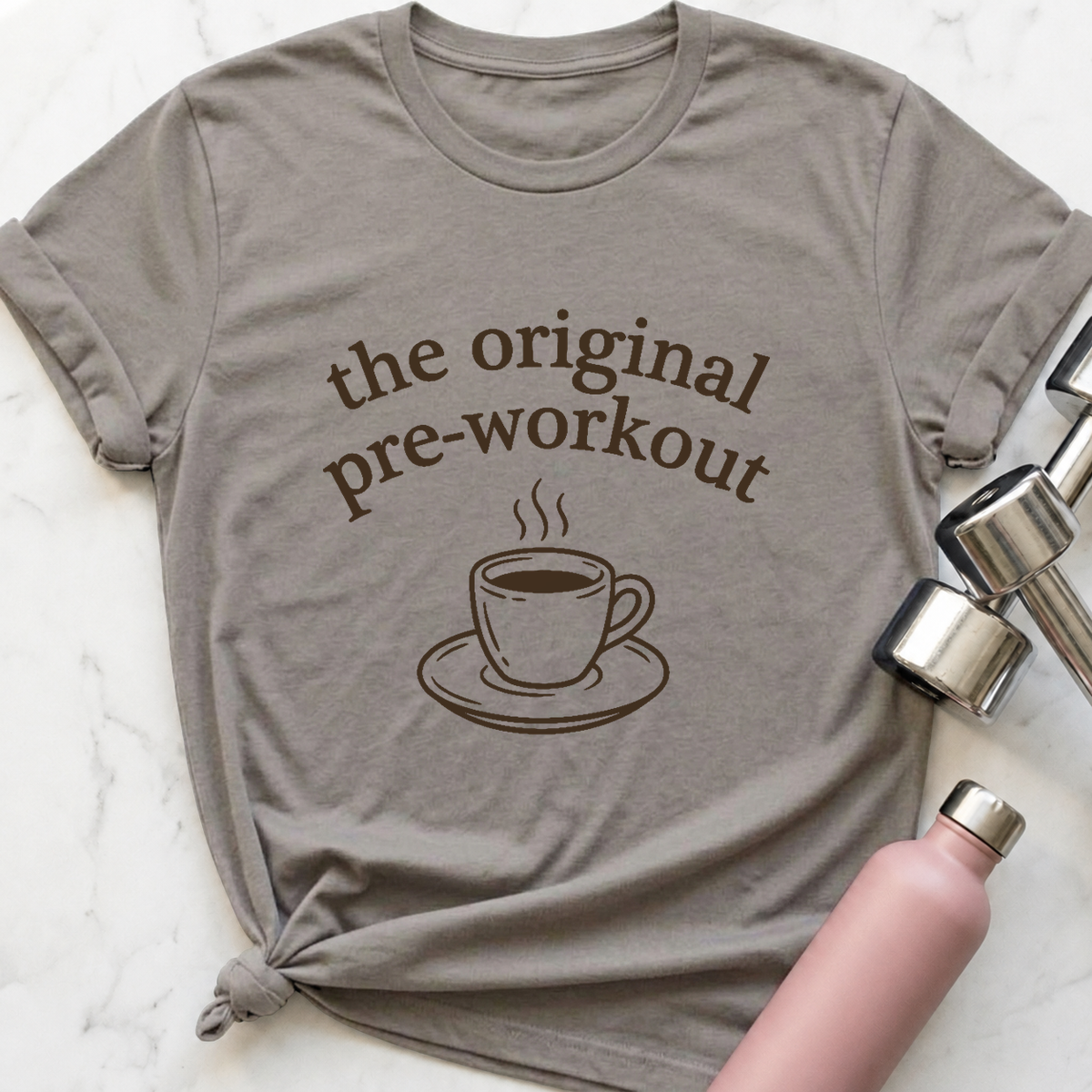 The Original Pre-Workout T-Shirt — Athletic Heather