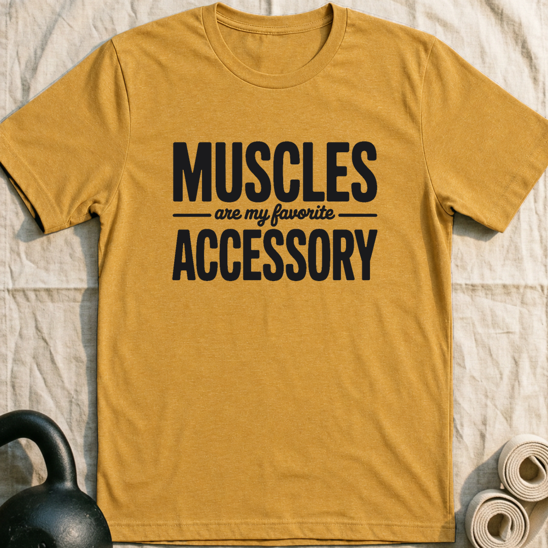 Favorite Accessory T-Shirt — Heather Mustard