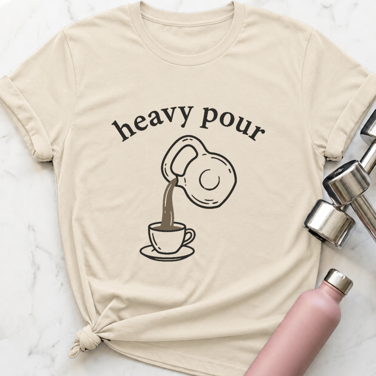 Heavy Pour T-Shirt — Natural