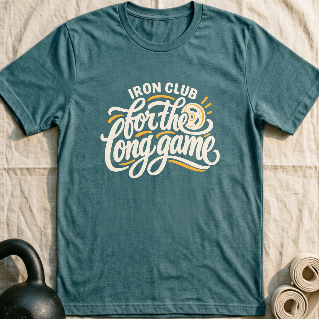 For The Long Game T-Shirt — Heather Deep Teal