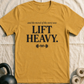 Moral Of The Story Lift Heavy T-Shirt — Heather Mustard