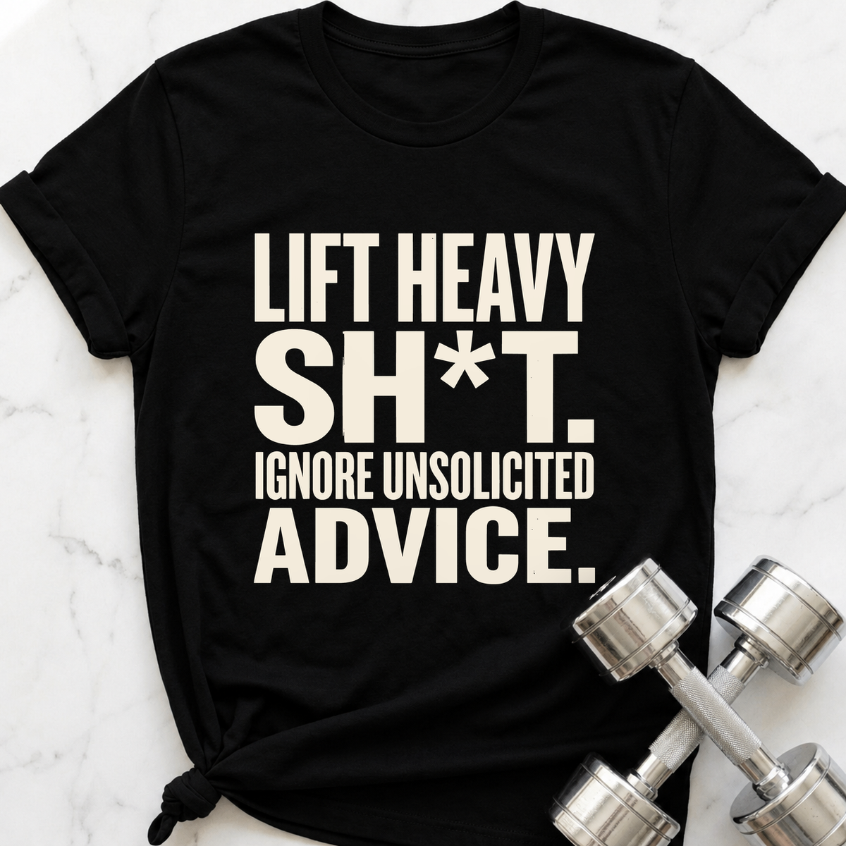 Ignore Unsolicited Advice T-Shirt — Black