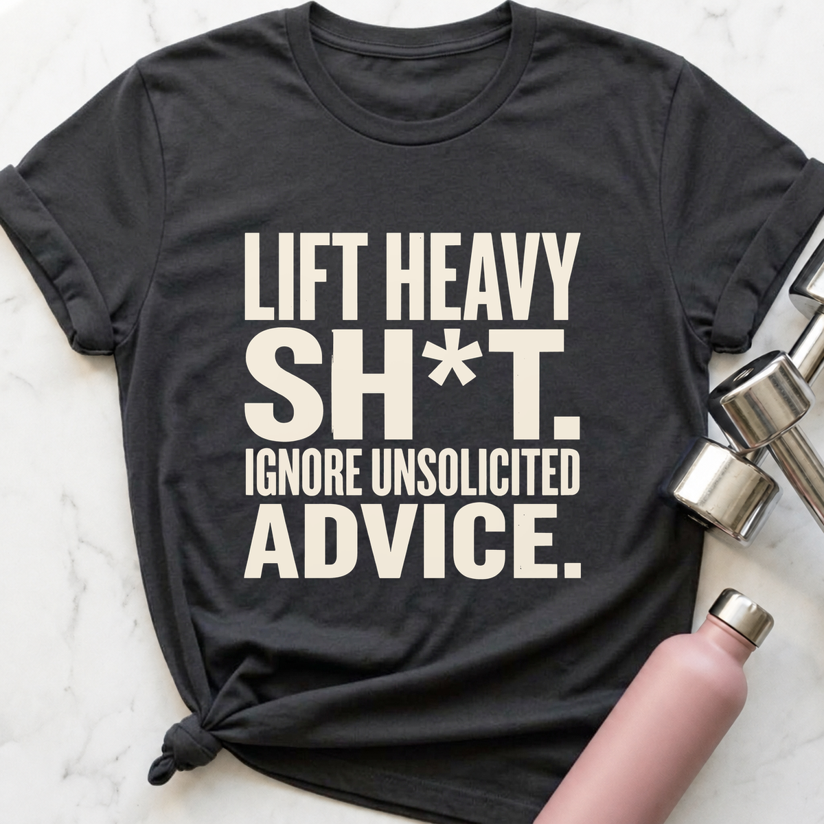 Ignore Unsolicited Advice T-Shirt — Dark Grey Heather