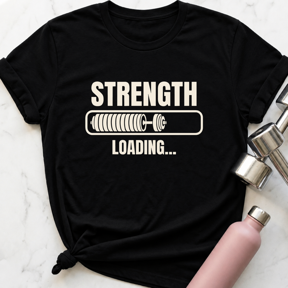 Strength Loading T-Shirt — Black