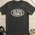 Goal Weight Plate T-Shirt — Dark Grey Heather