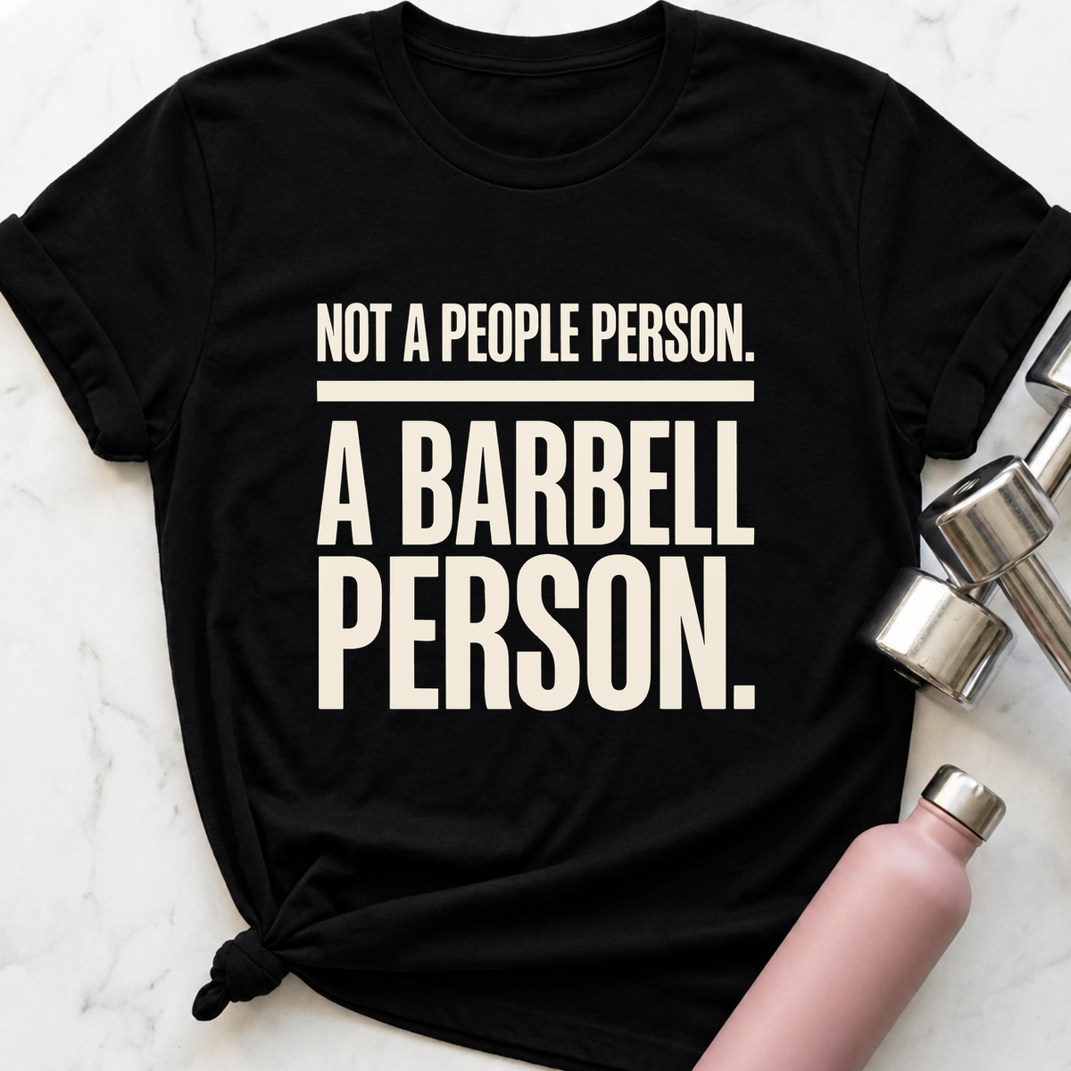 Not A People Person T-Shirt — Black