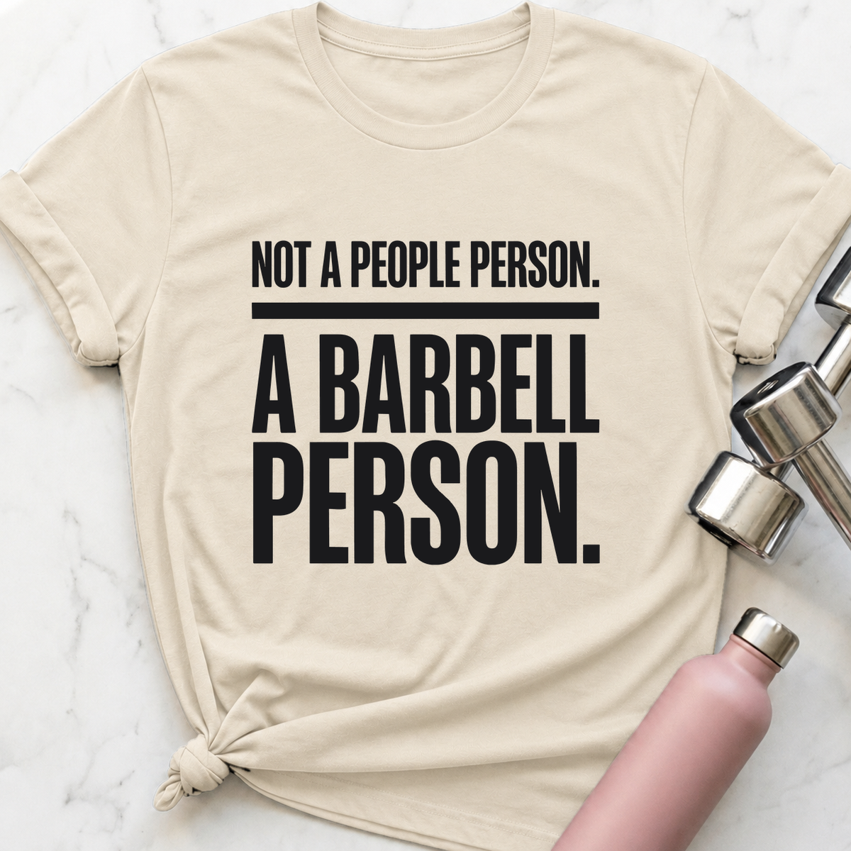 Not A People Person T-Shirt — Natural