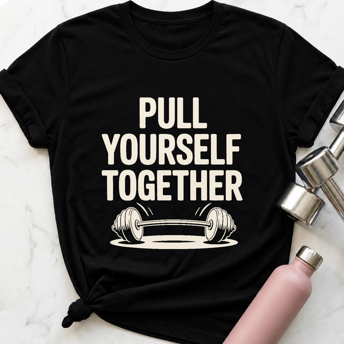 Pull Yourself Together T-Shirt — Black