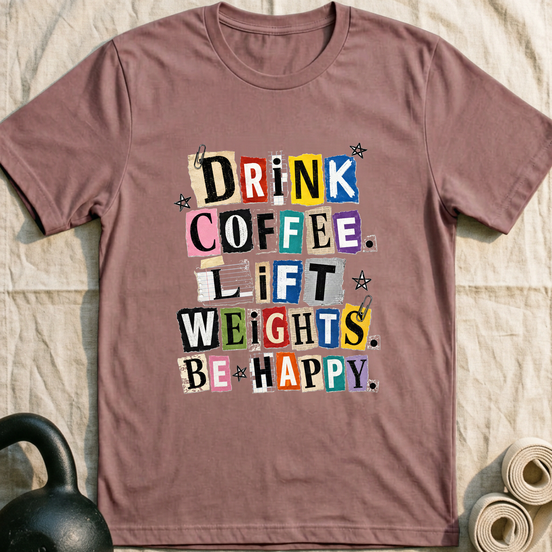 Drink Coffee Cutout T-Shirt — Mauve