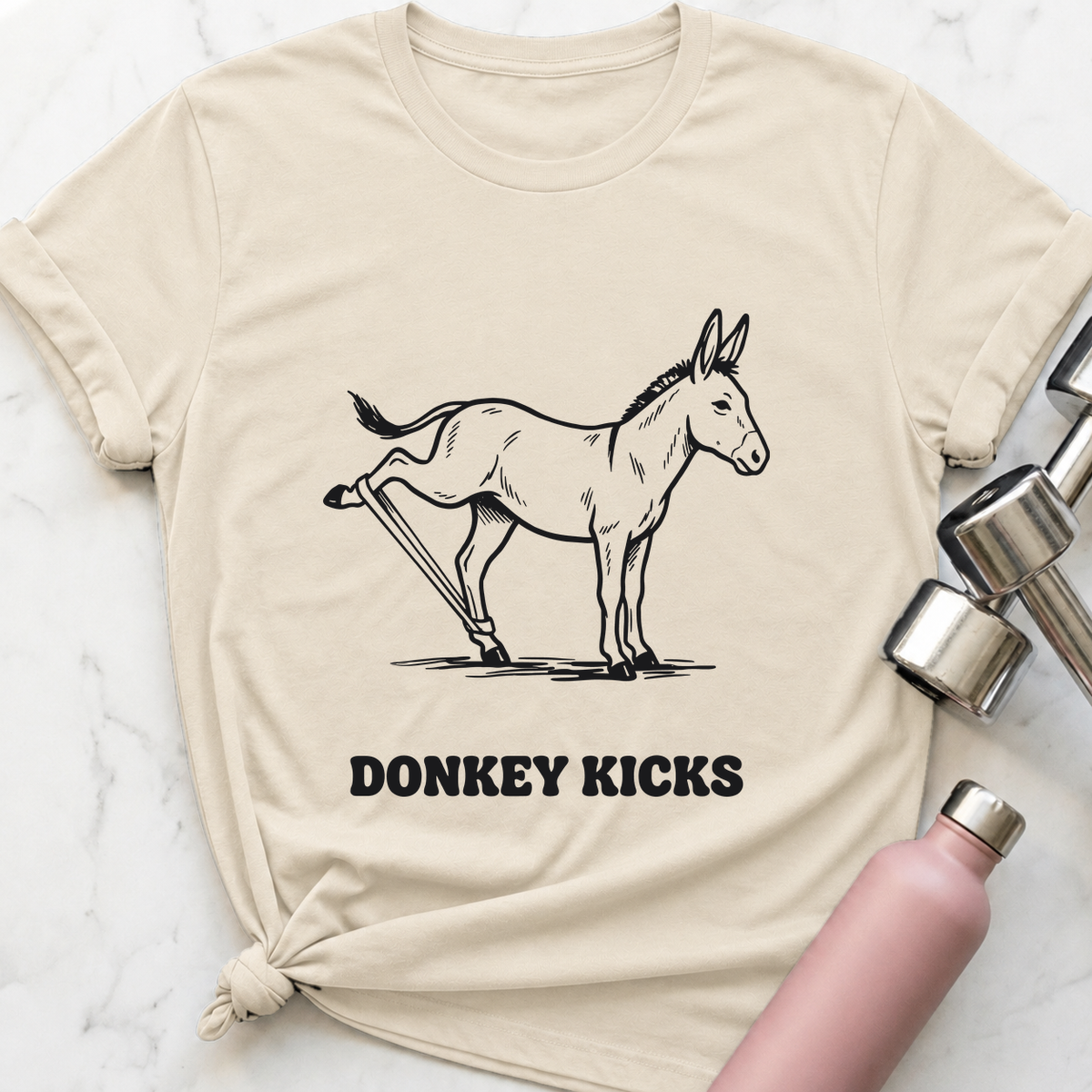 Donkey Kicks T-Shirt — Natural