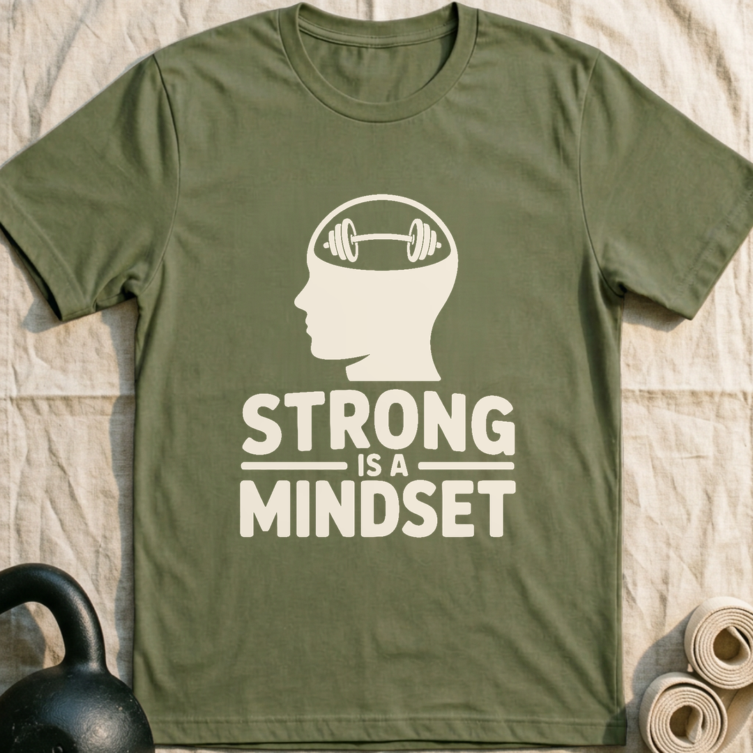 Strong Is A Mindset T-Shirt — Military Green