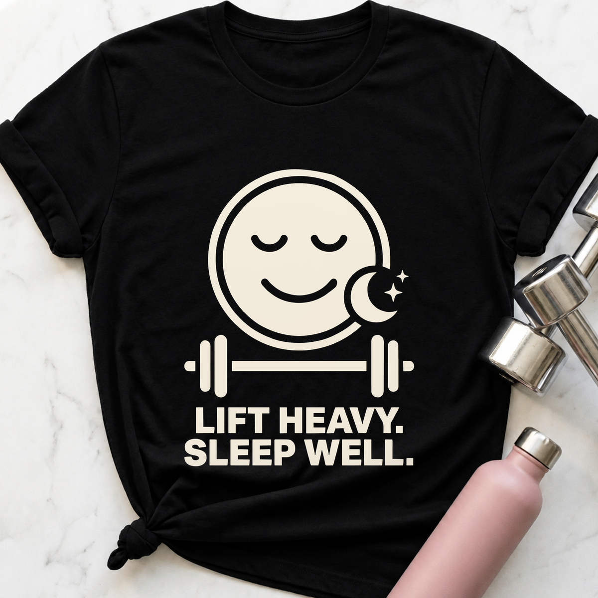 Lift Heavy Sleep Well T-Shirt — Black