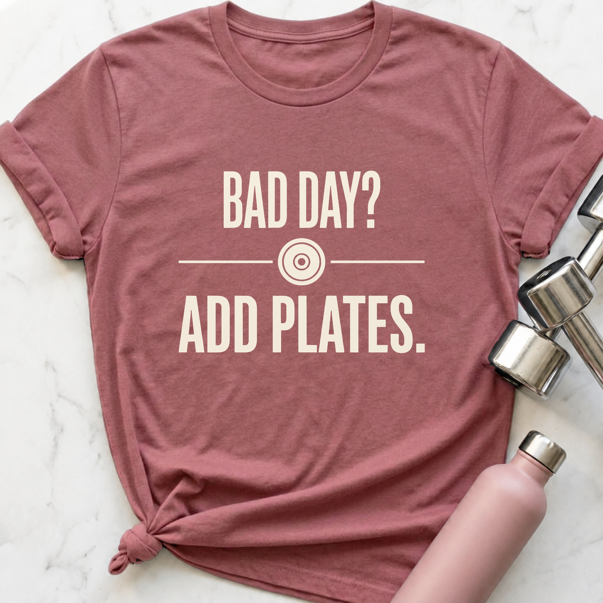 Bad Day Add Plates T-Shirt — Mauve
