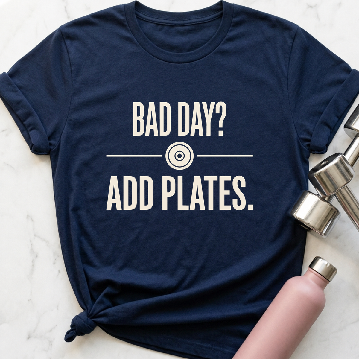 Bad Day Add Plates T-Shirt — Navy
