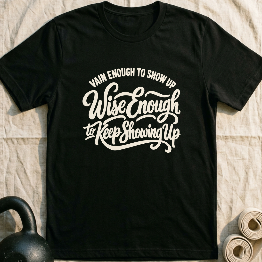 Vain Enough Wise Enough T-Shirt — Black