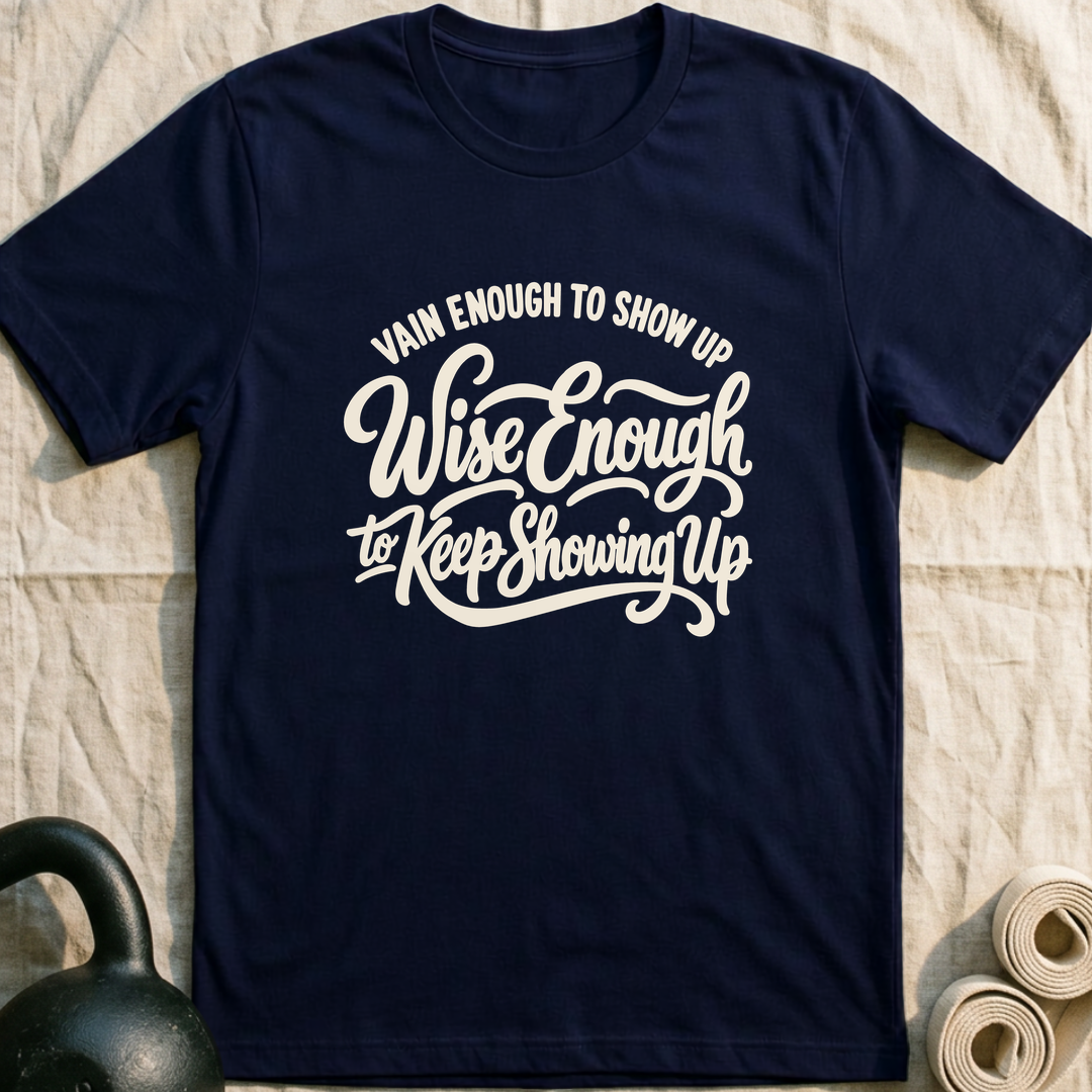 Vain Enough Wise Enough T-Shirt — Navy
