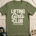Lift Heavy Stay Strong T-Shirt — Military Green