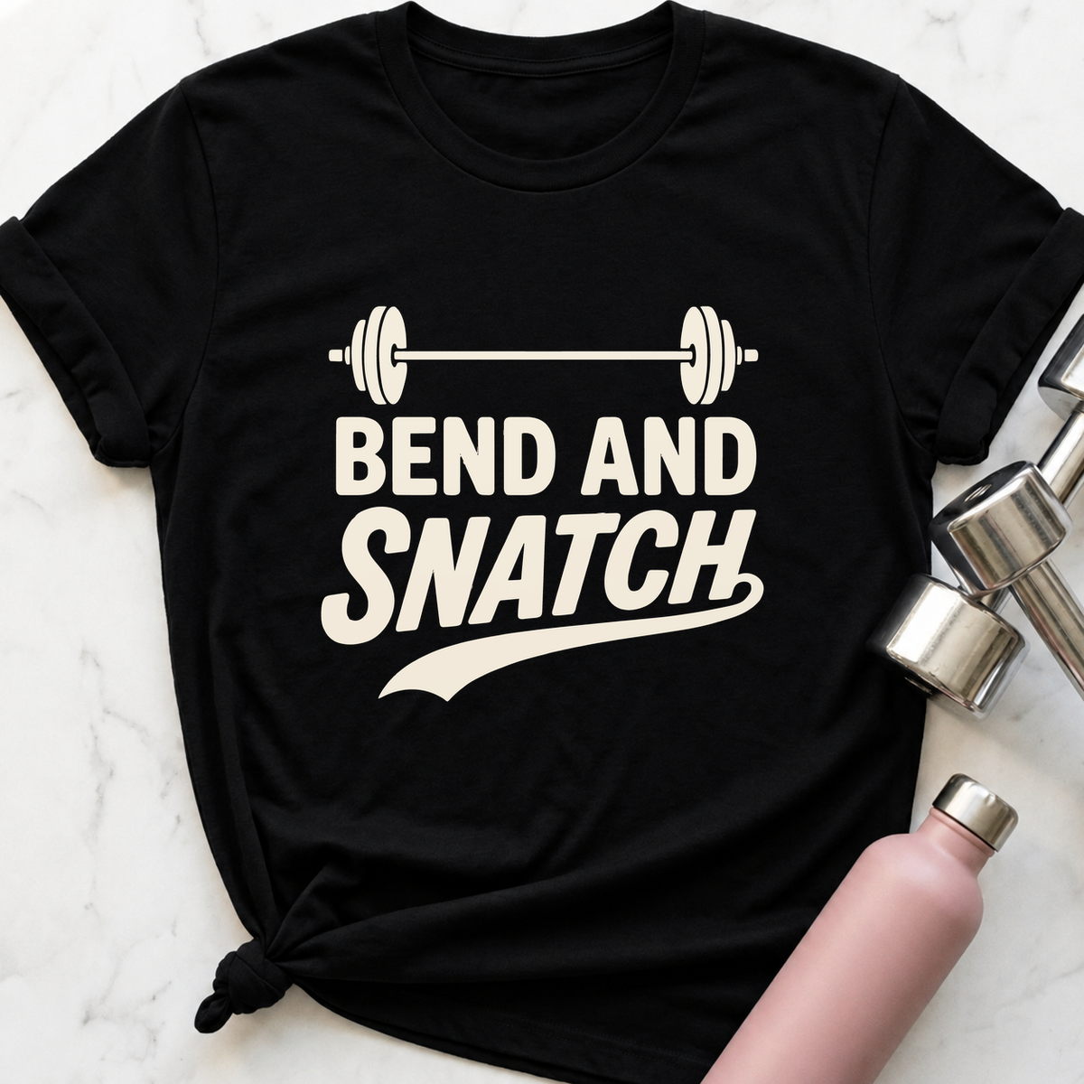 Bend And Snatch T-Shirt — Black