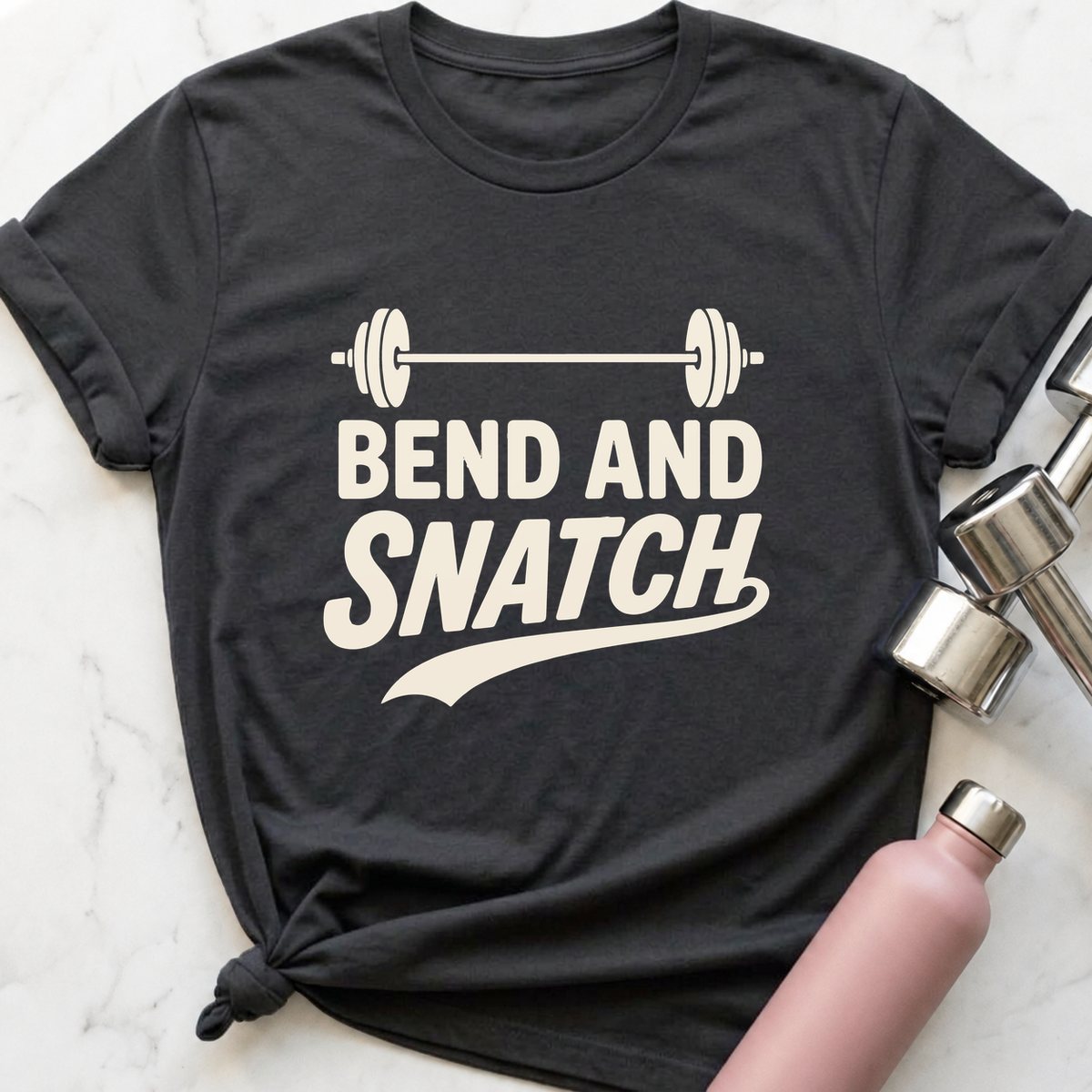 Bend And Snatch T-Shirt — Dark Grey Heather