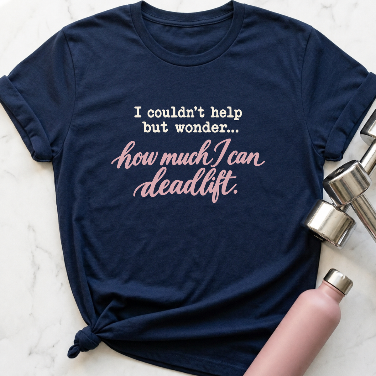 I Couldn't Help But Wonder T-Shirt — Navy