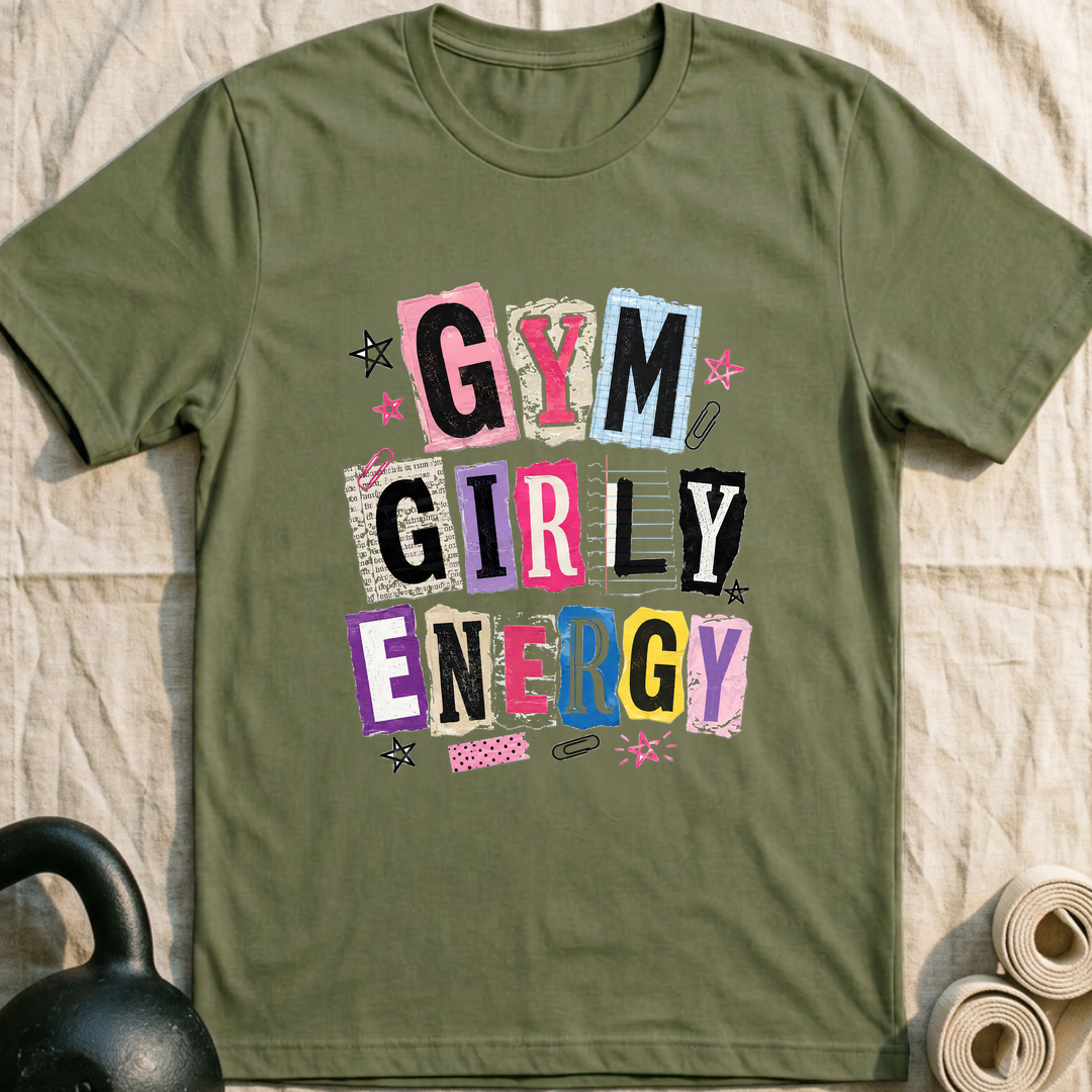Gym Girly Cutout T-Shirt — Military Green